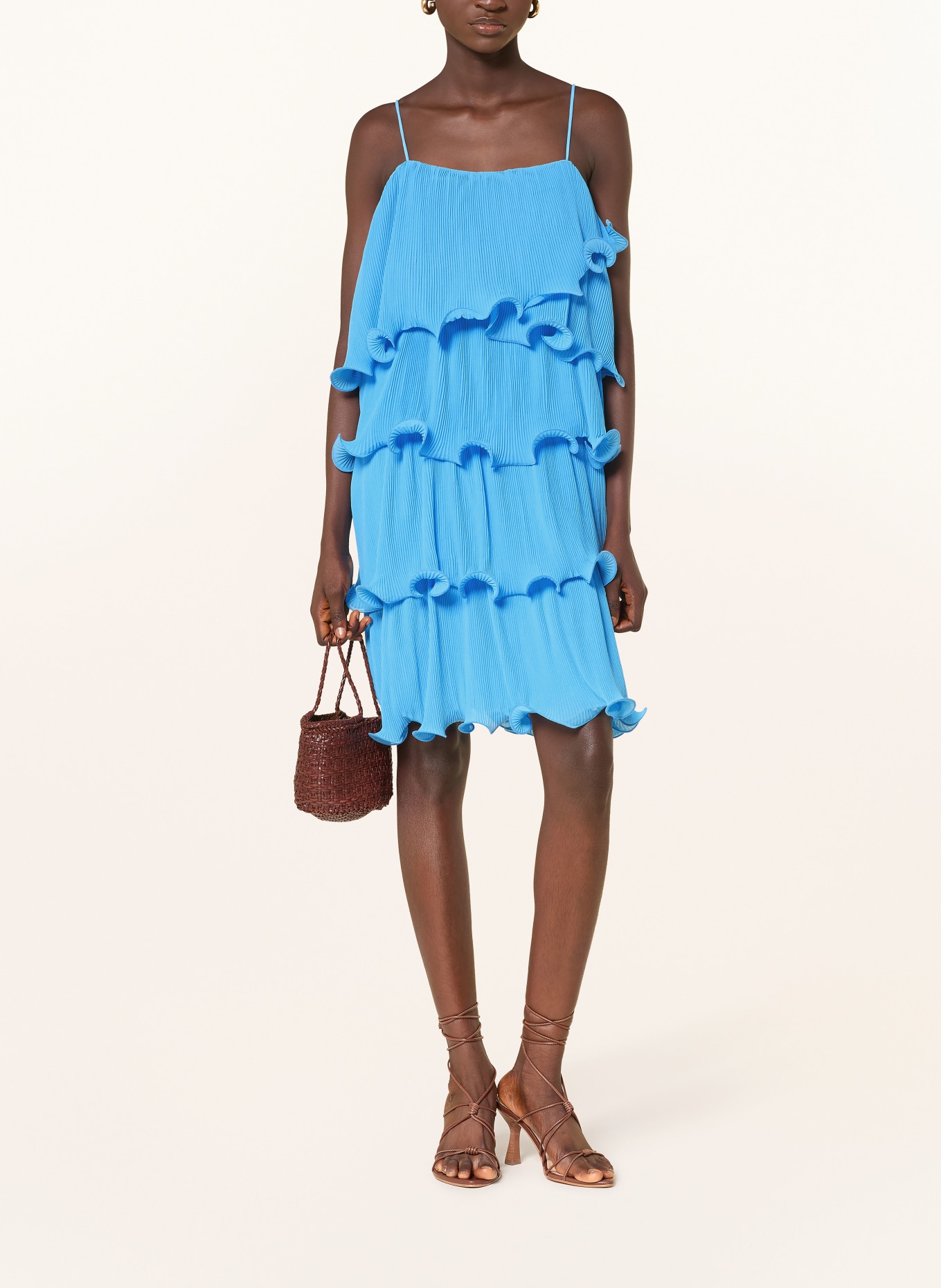 CPH MUSE Top CMKIRA met volants: TURQUOISE