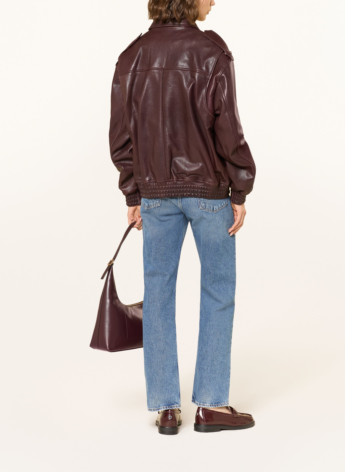 AGOLDE Rovné džíny LANA: lbr liberty (md tinted ind)