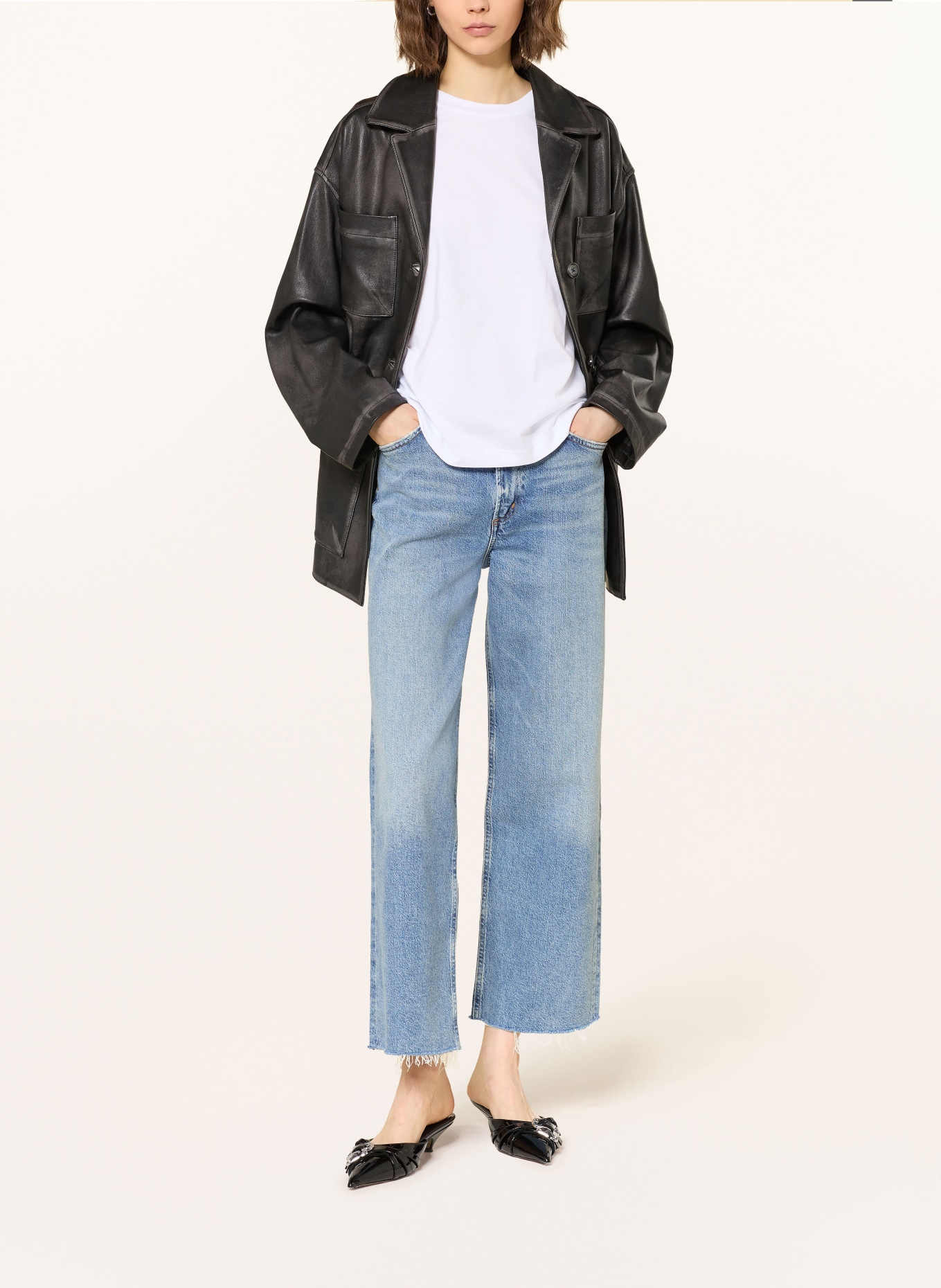 AGOLDE Džíny s širokými nohavicemi REN: meas measure (md tinted ind)