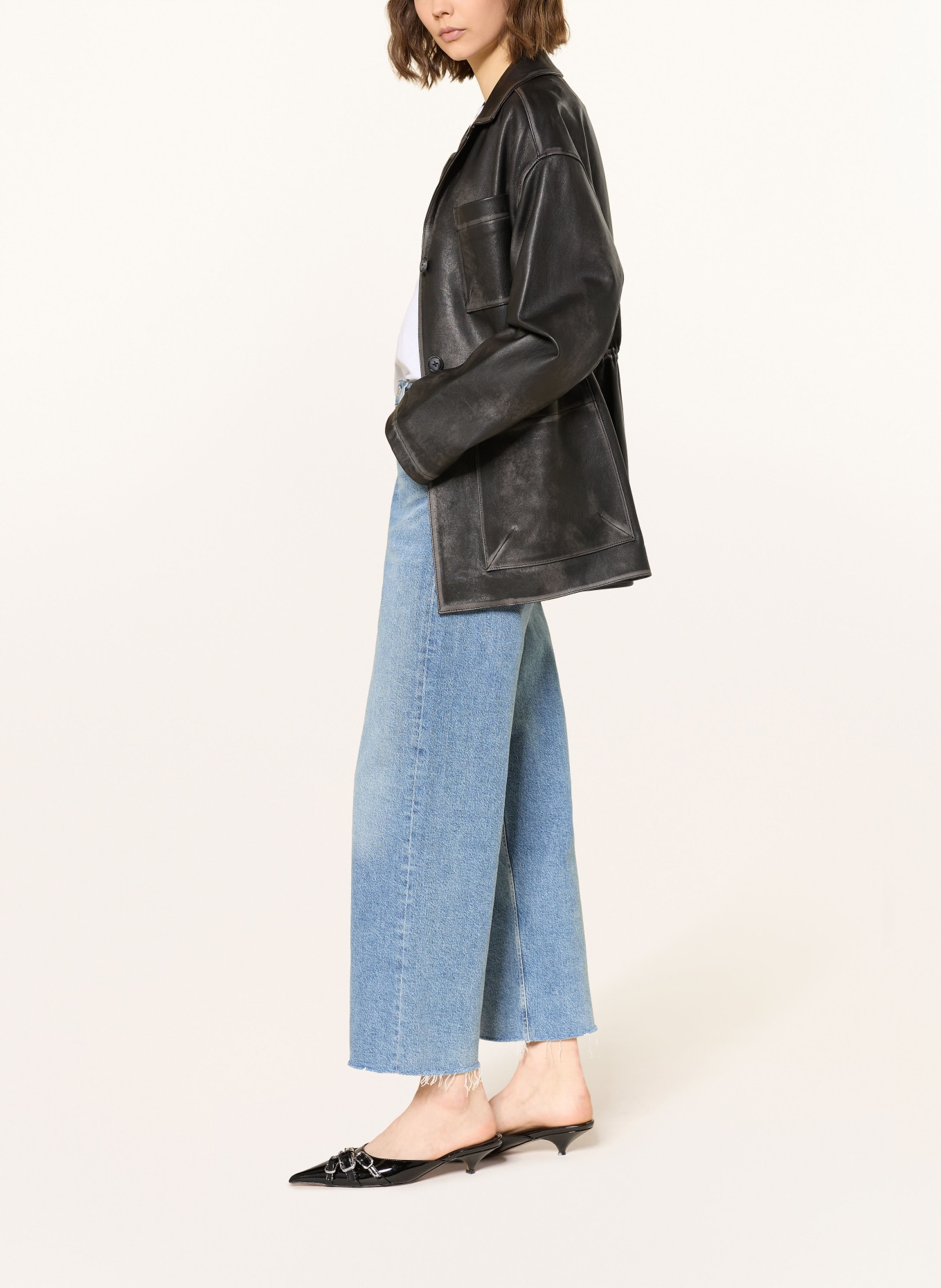 AGOLDE Džíny s širokými nohavicemi REN: meas measure (md tinted ind)