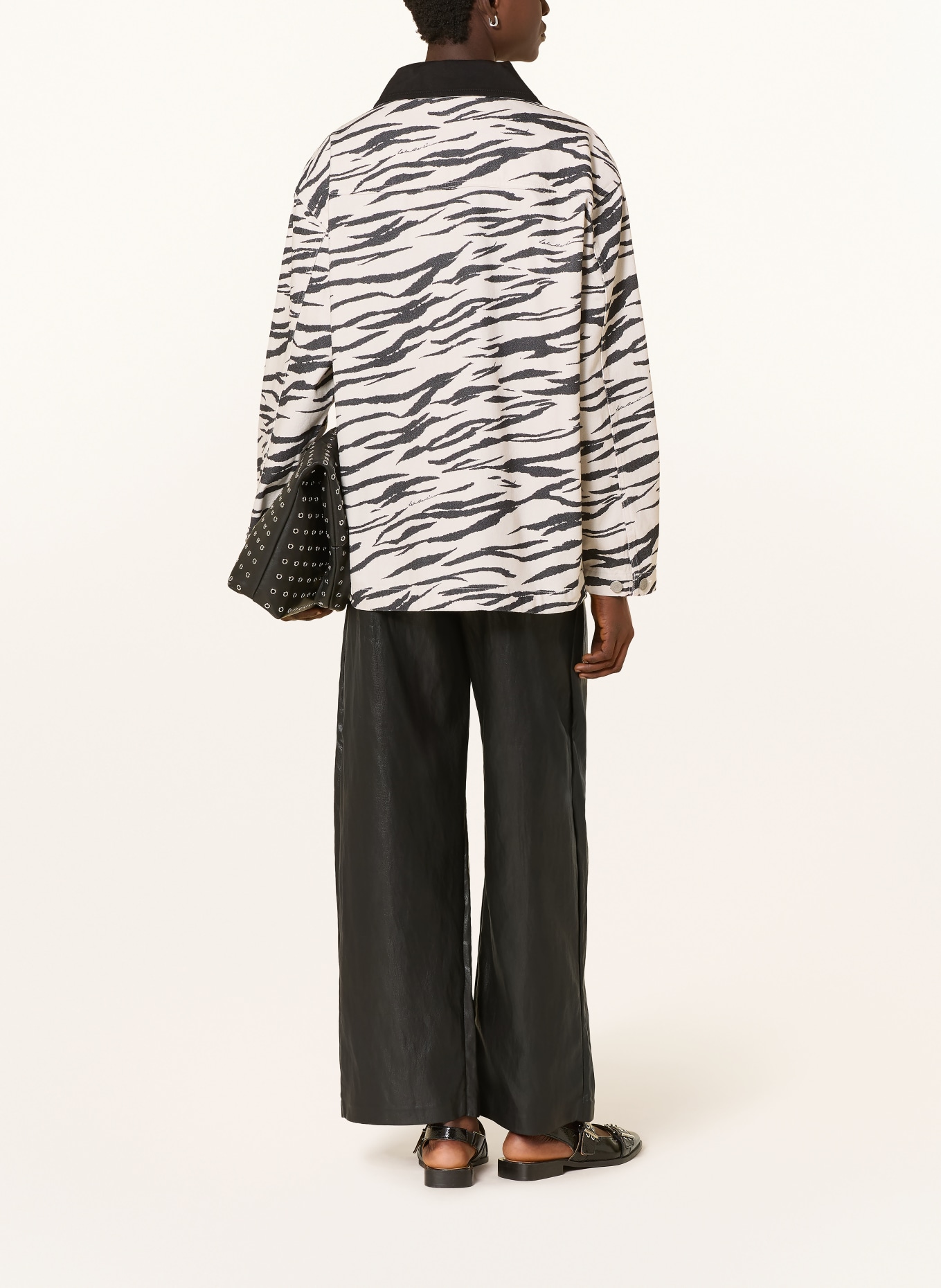 Lala Berlin JOLANTA overjacket: ECRU / BLACK