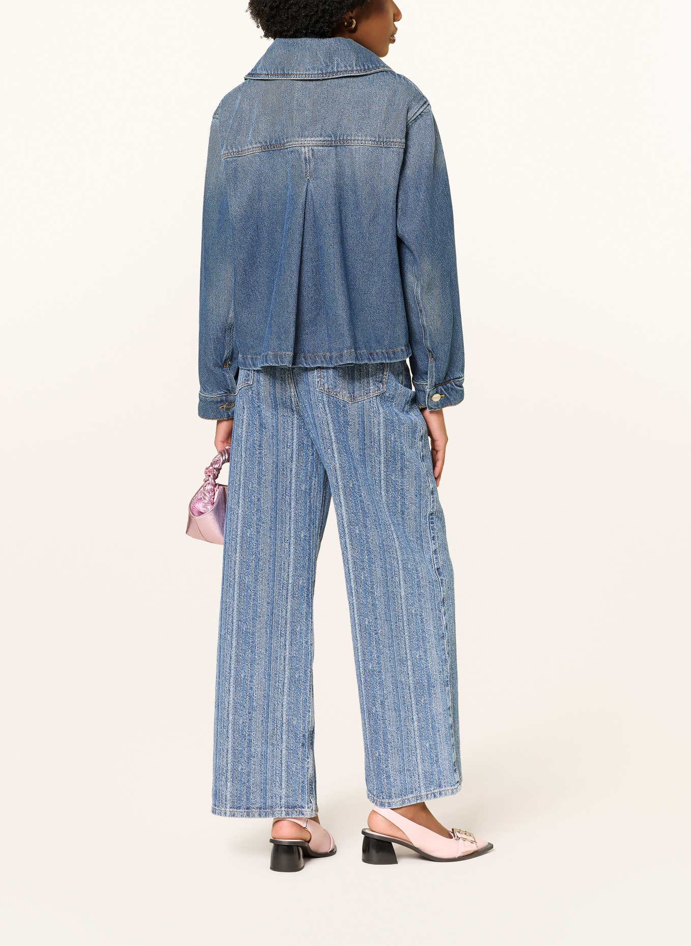 GANNI denim jacket: 569 Dark Blue Vintage