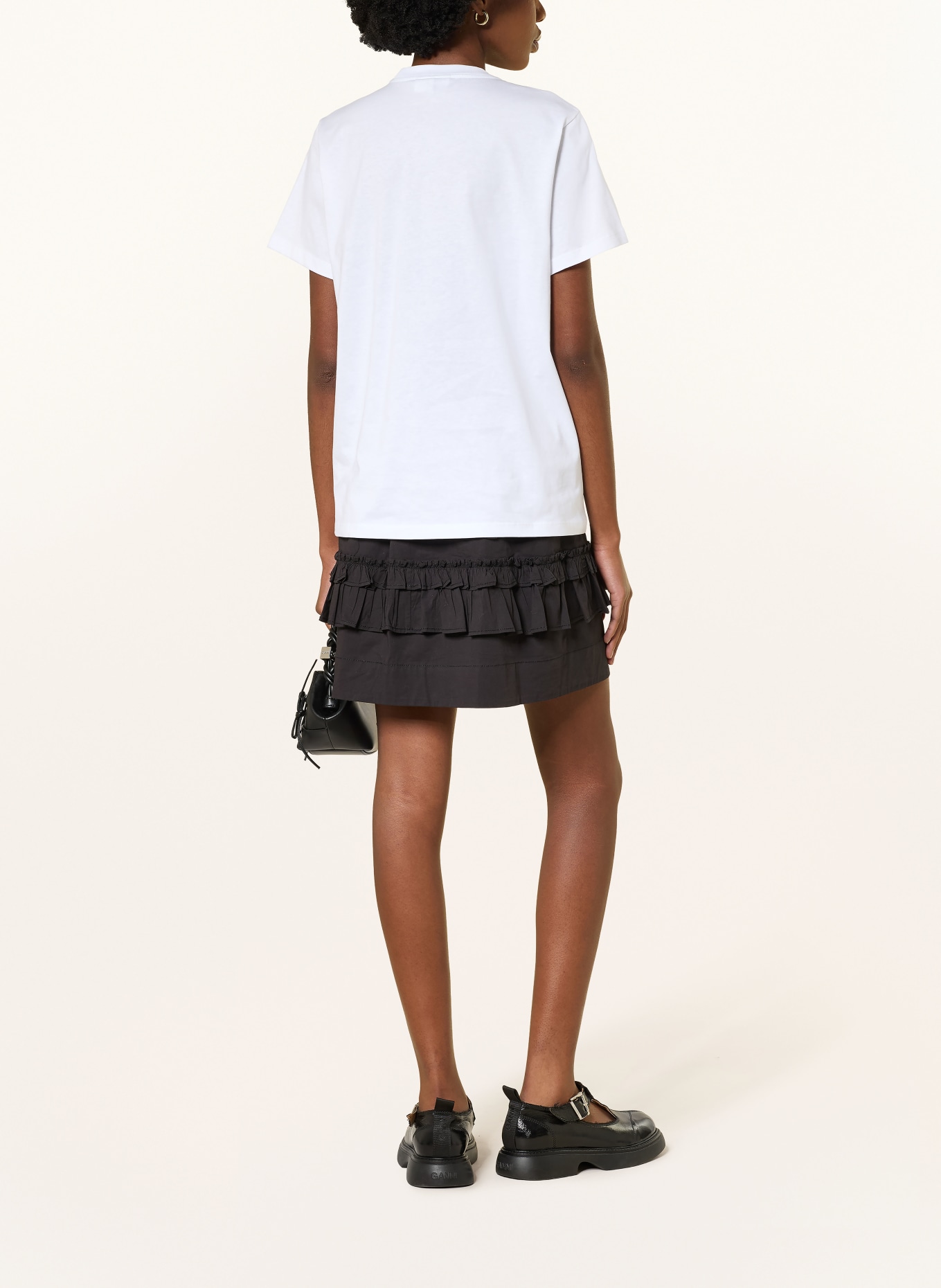 GANNI T-shirt: WHITE