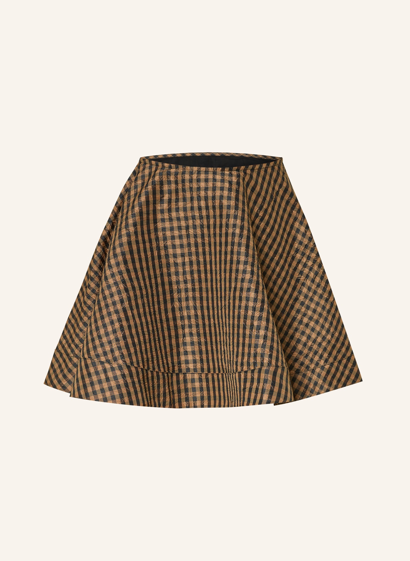 GANNI Sukně: HNĚDÁ / ČERNÁ
