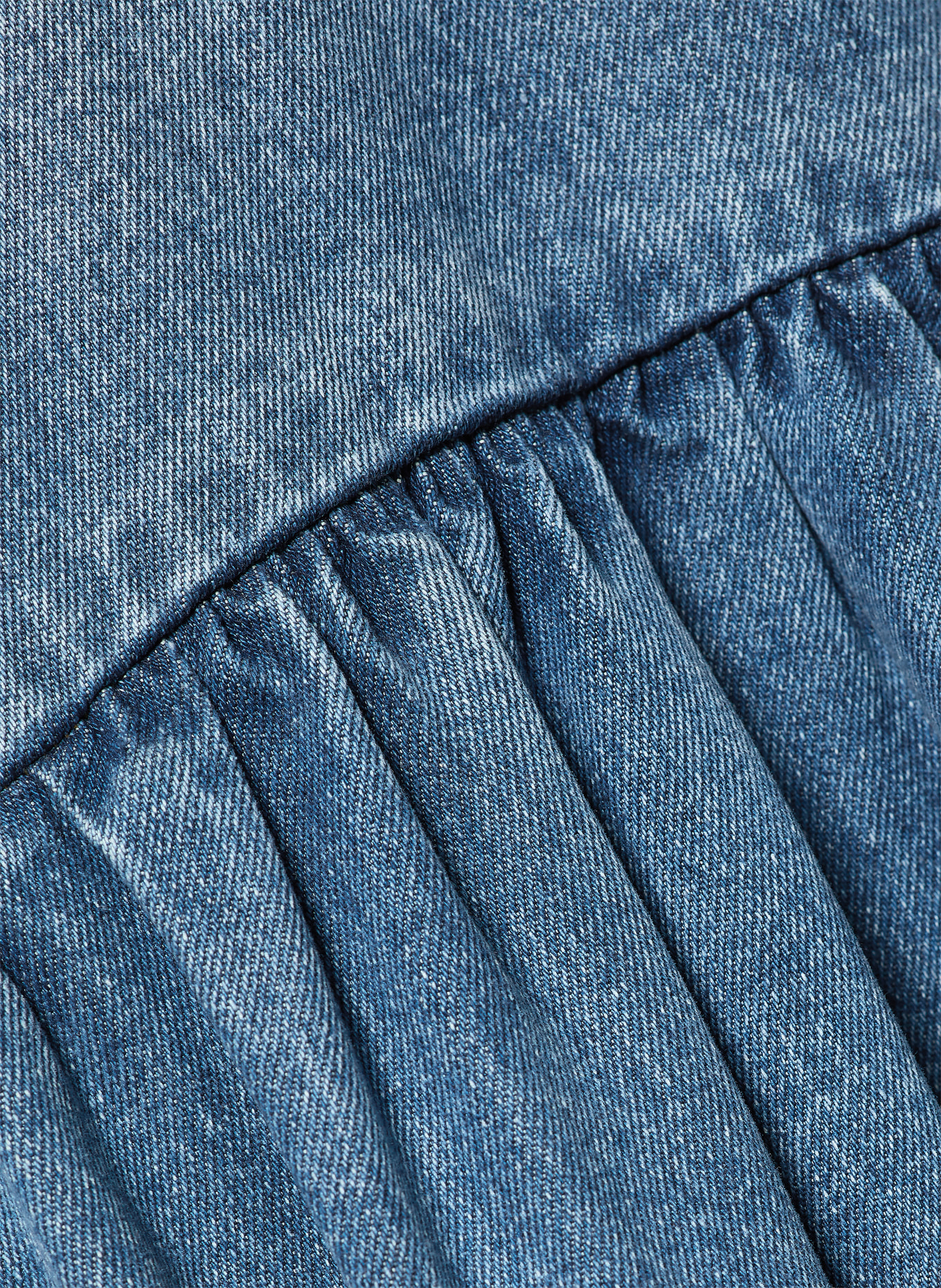 GANNI Denim-look dress: BLUE