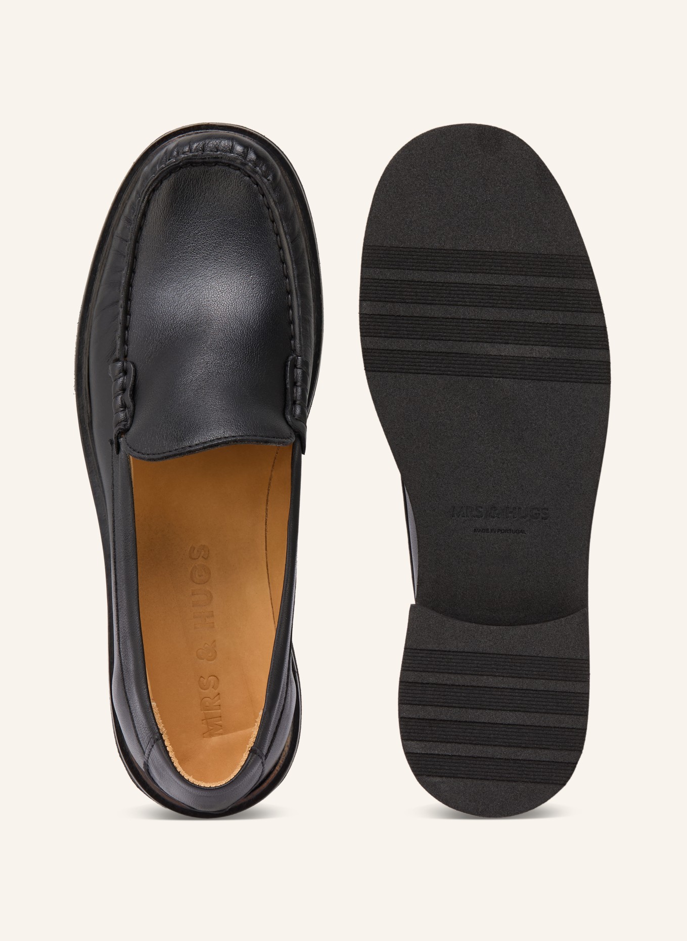 MRS & HUGS loafer: BLACK