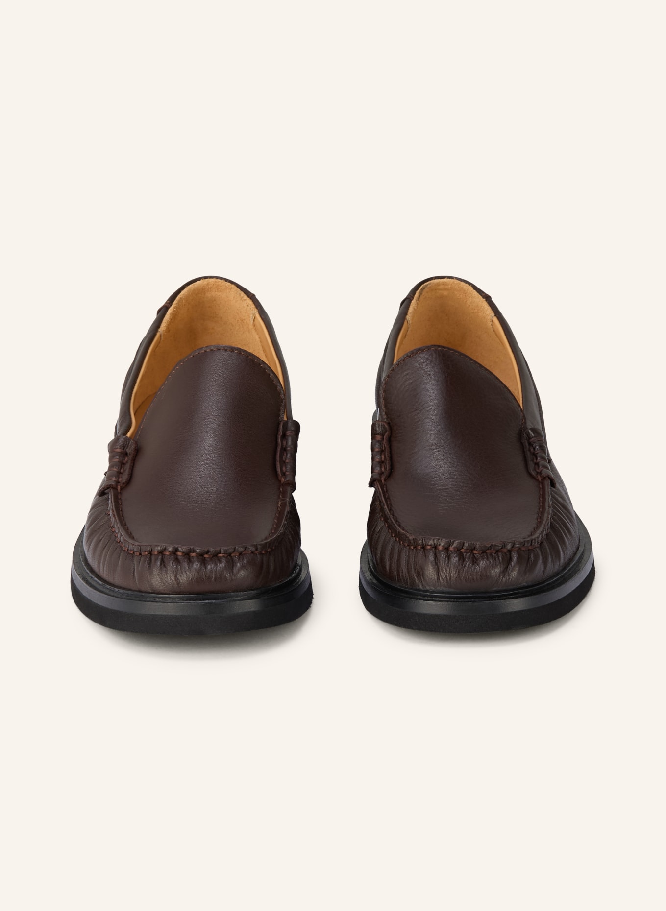 MRS & HUGS loafer: DARK BROWN / BLACK