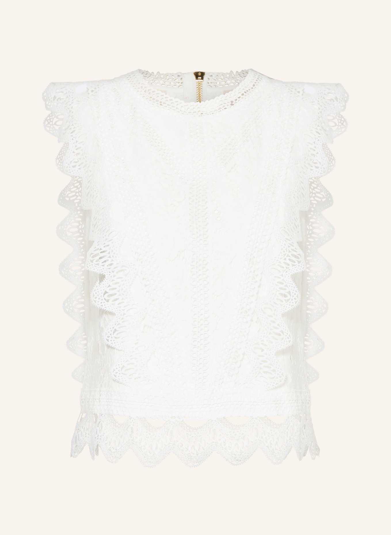 APART Spitzentop: WEISS