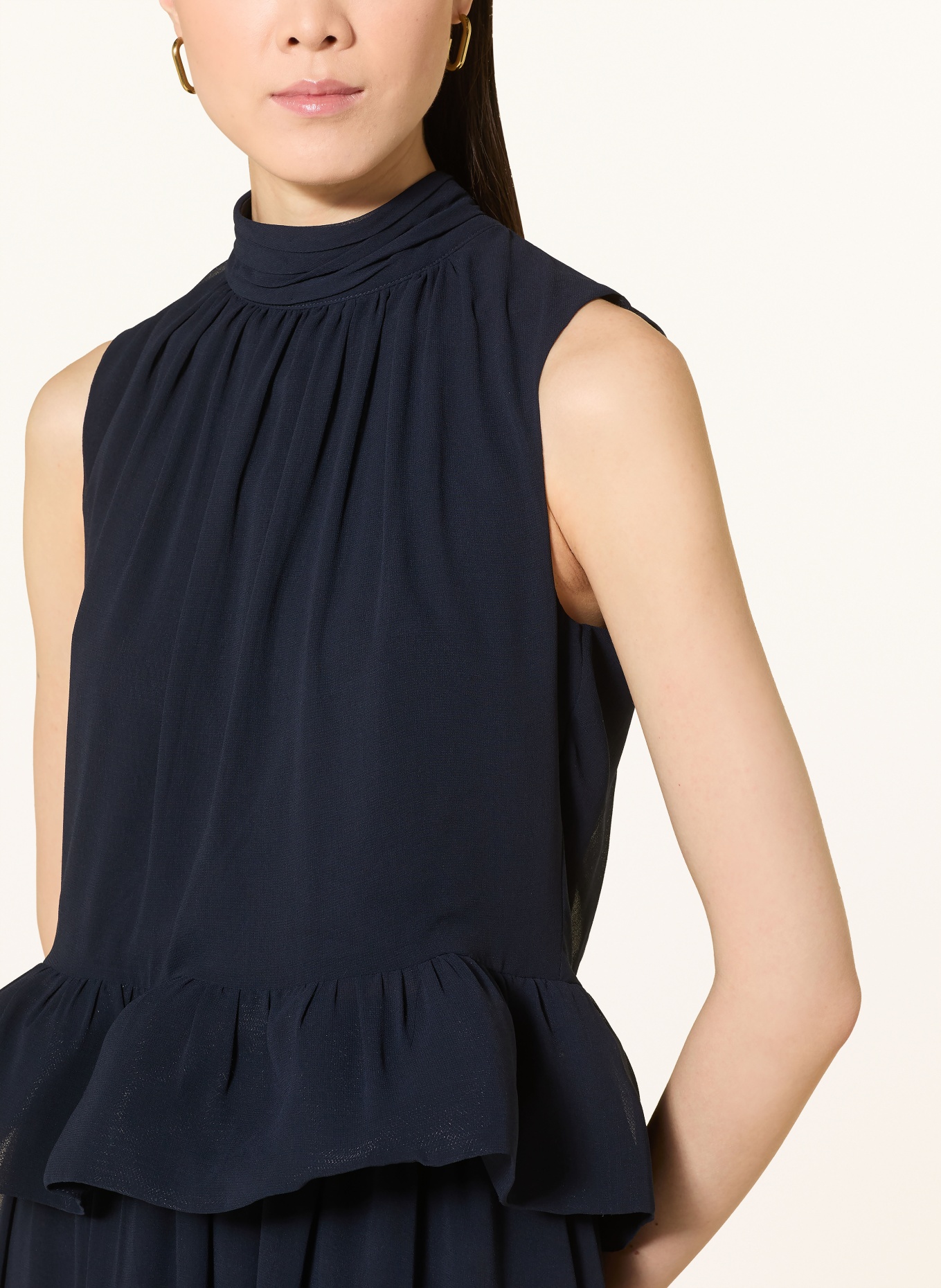 APART chemisier: BLEU FONCÉ