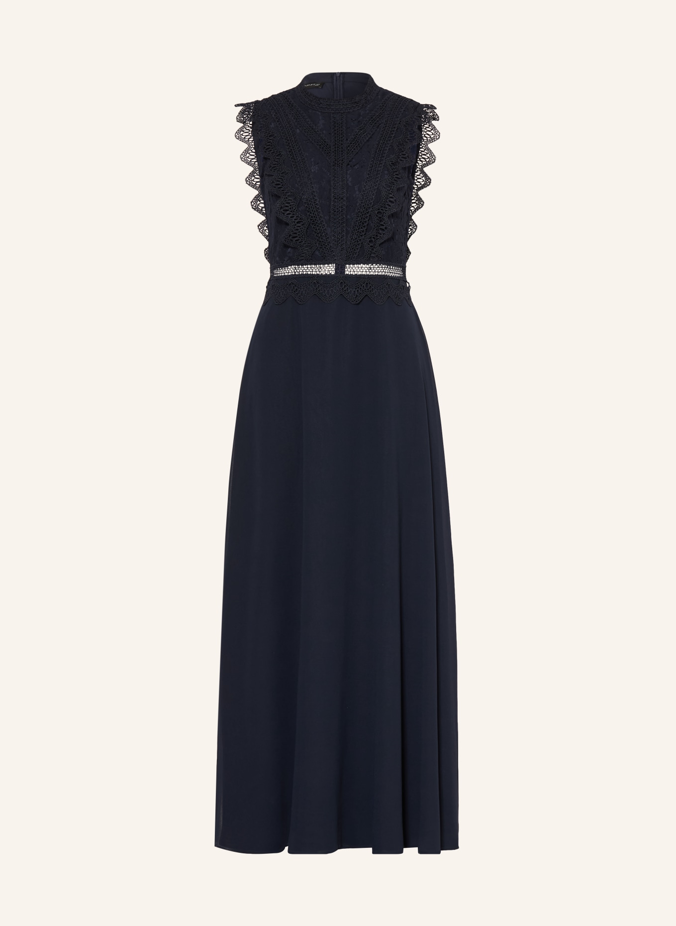 APART Avondjurk met kant: DONKERBLAUW