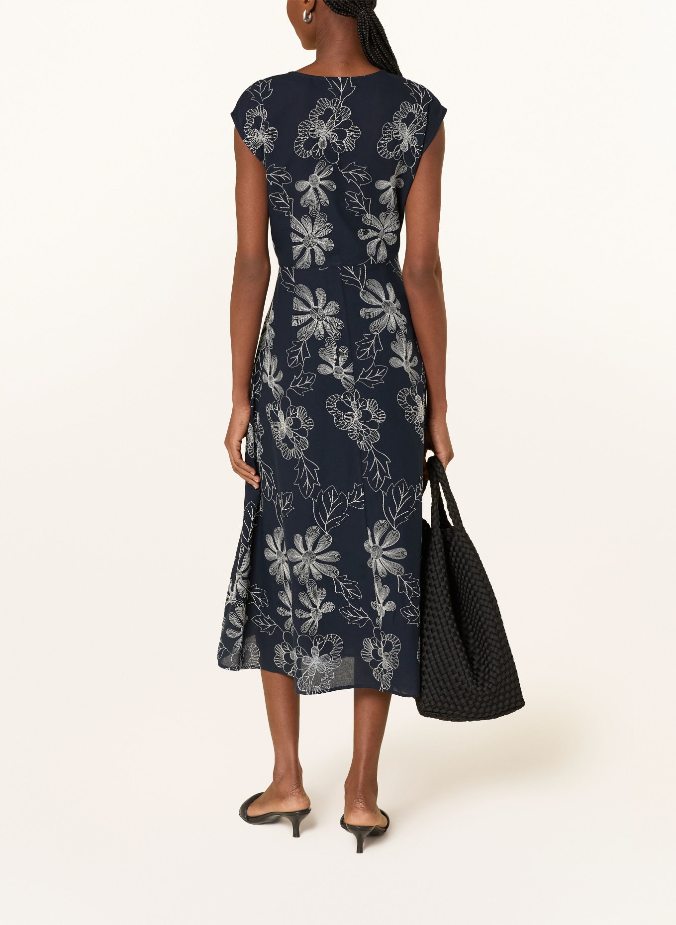 MILANO ITALY sukienka: GRANATOWY / BIAŁY