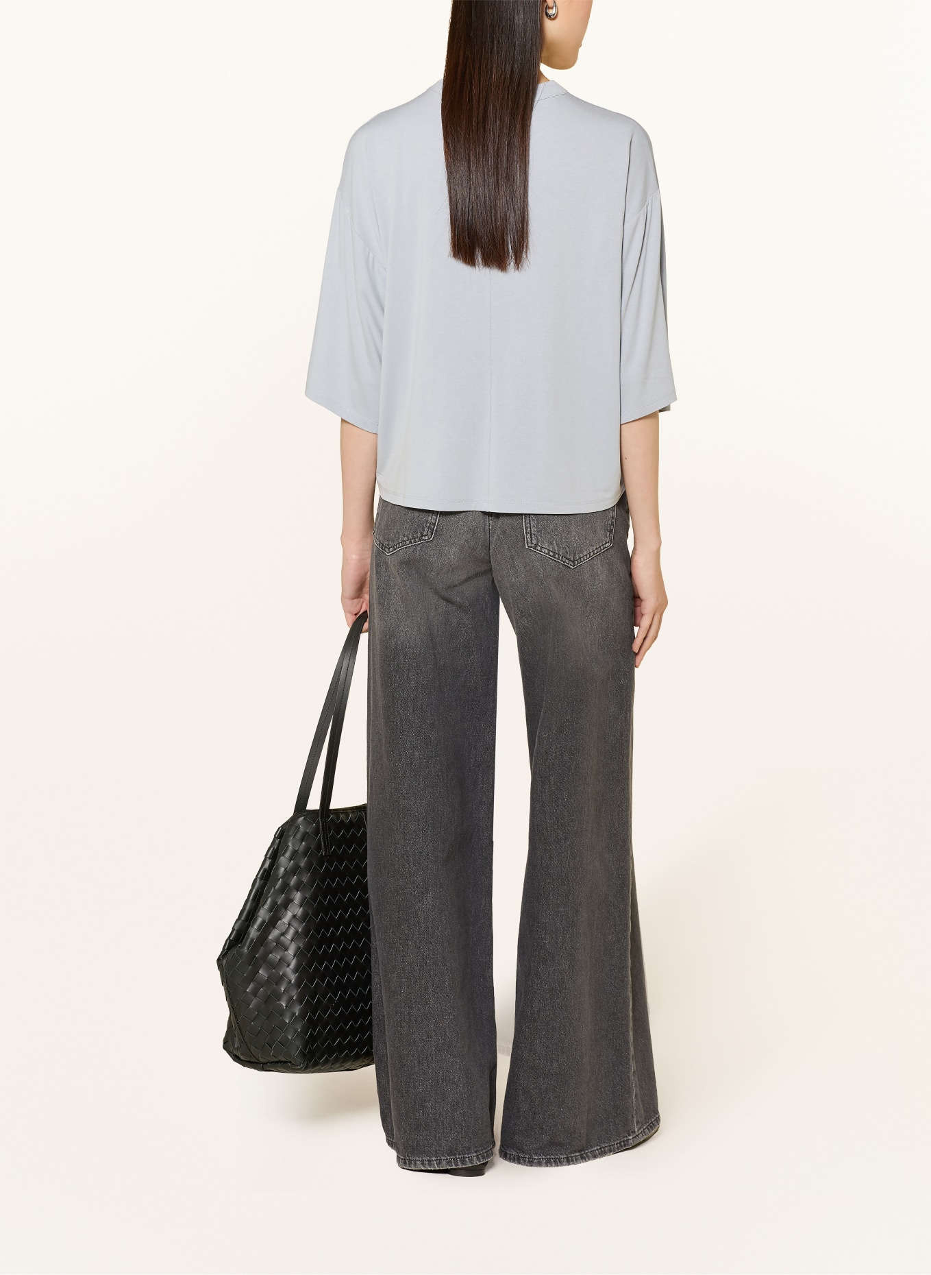 Marc O'Polo Shirt with 3/4-length sleeves: GRAY