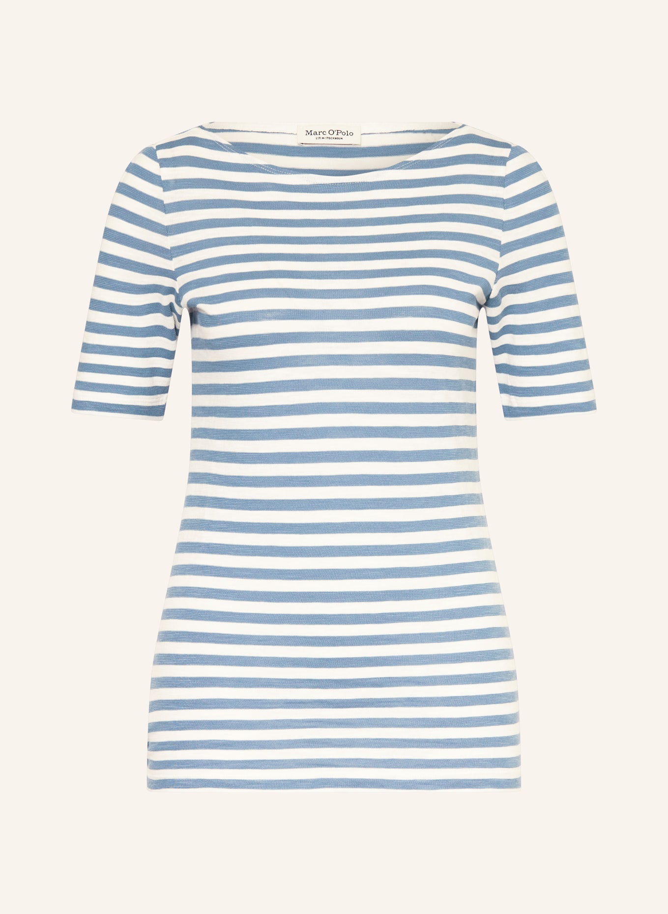 Marc O'Polo tričko: BÍLÁ / MODRÁ