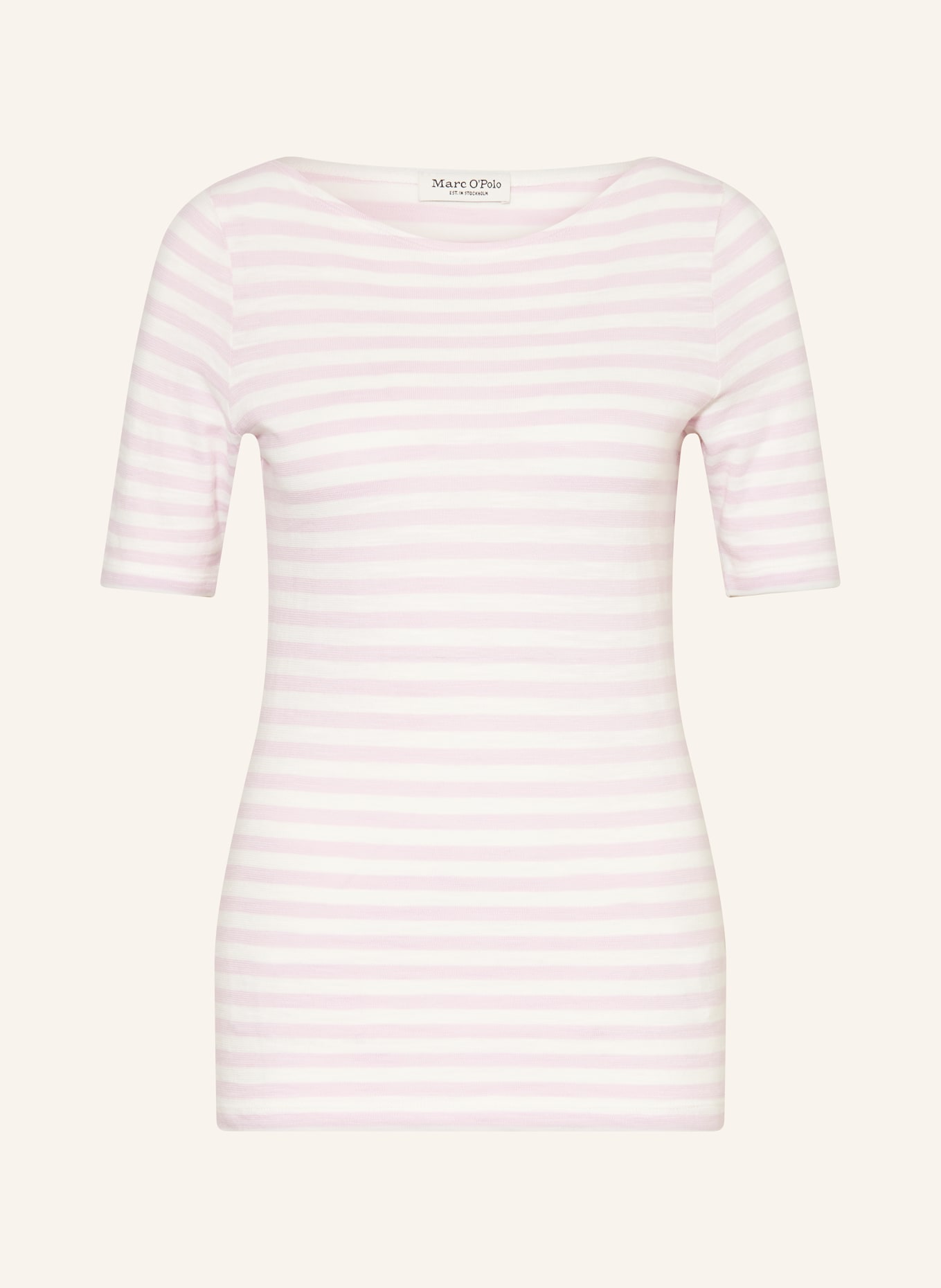 Marc O'Polo tričko: RŮŽOVÁ / BÍLÁ