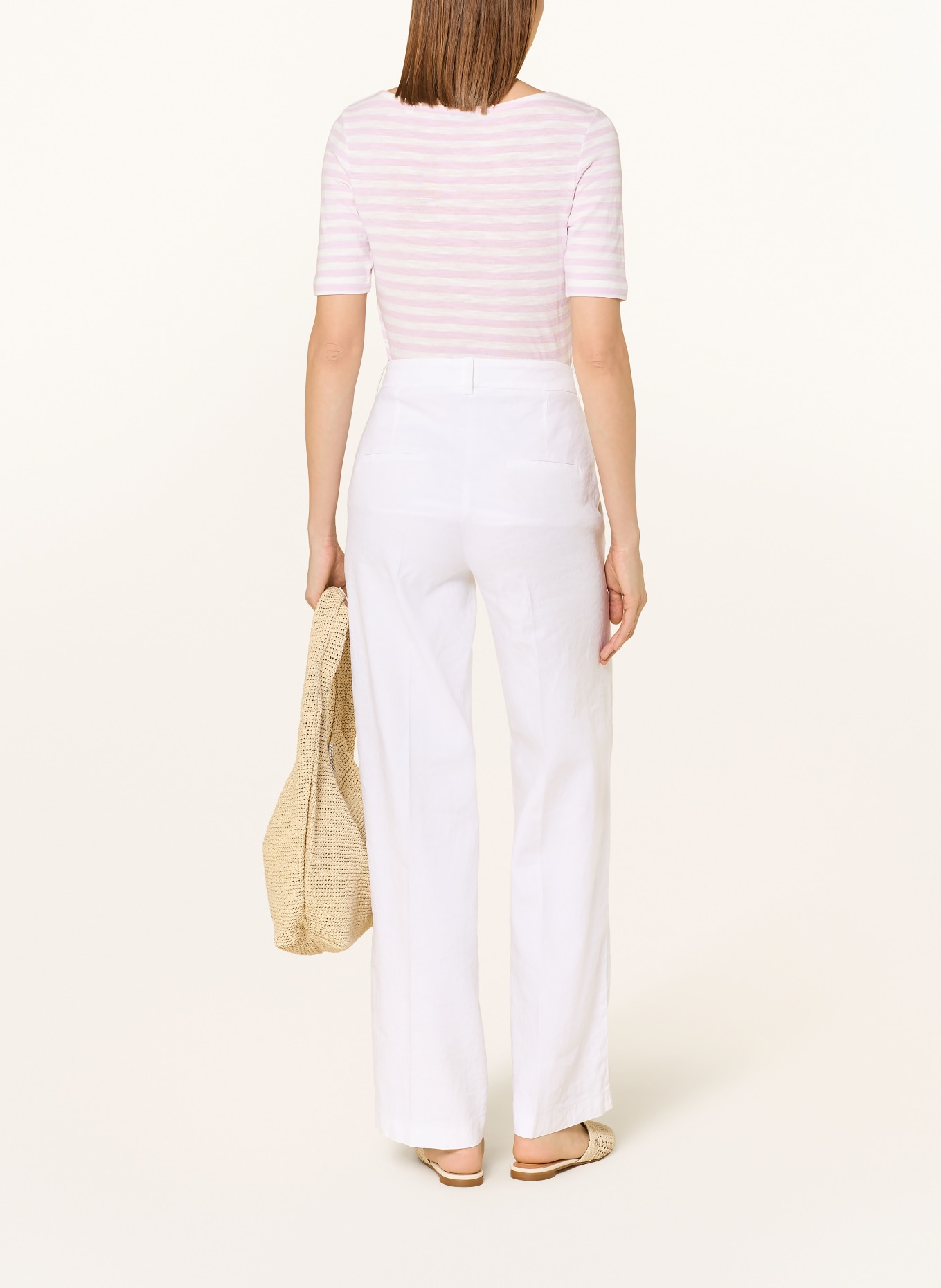 Marc O'Polo tričko: RŮŽOVÁ / BÍLÁ