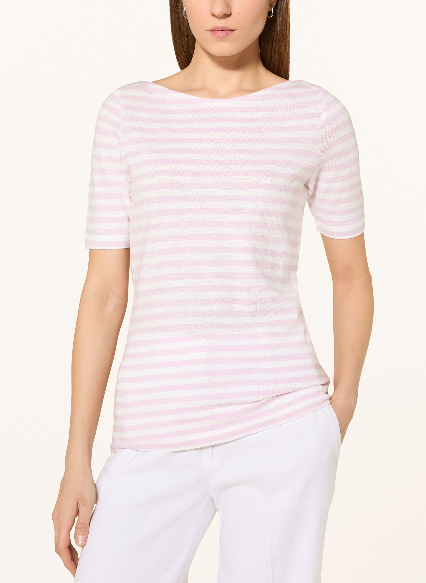 Marc O'Polo tričko: RŮŽOVÁ / BÍLÁ