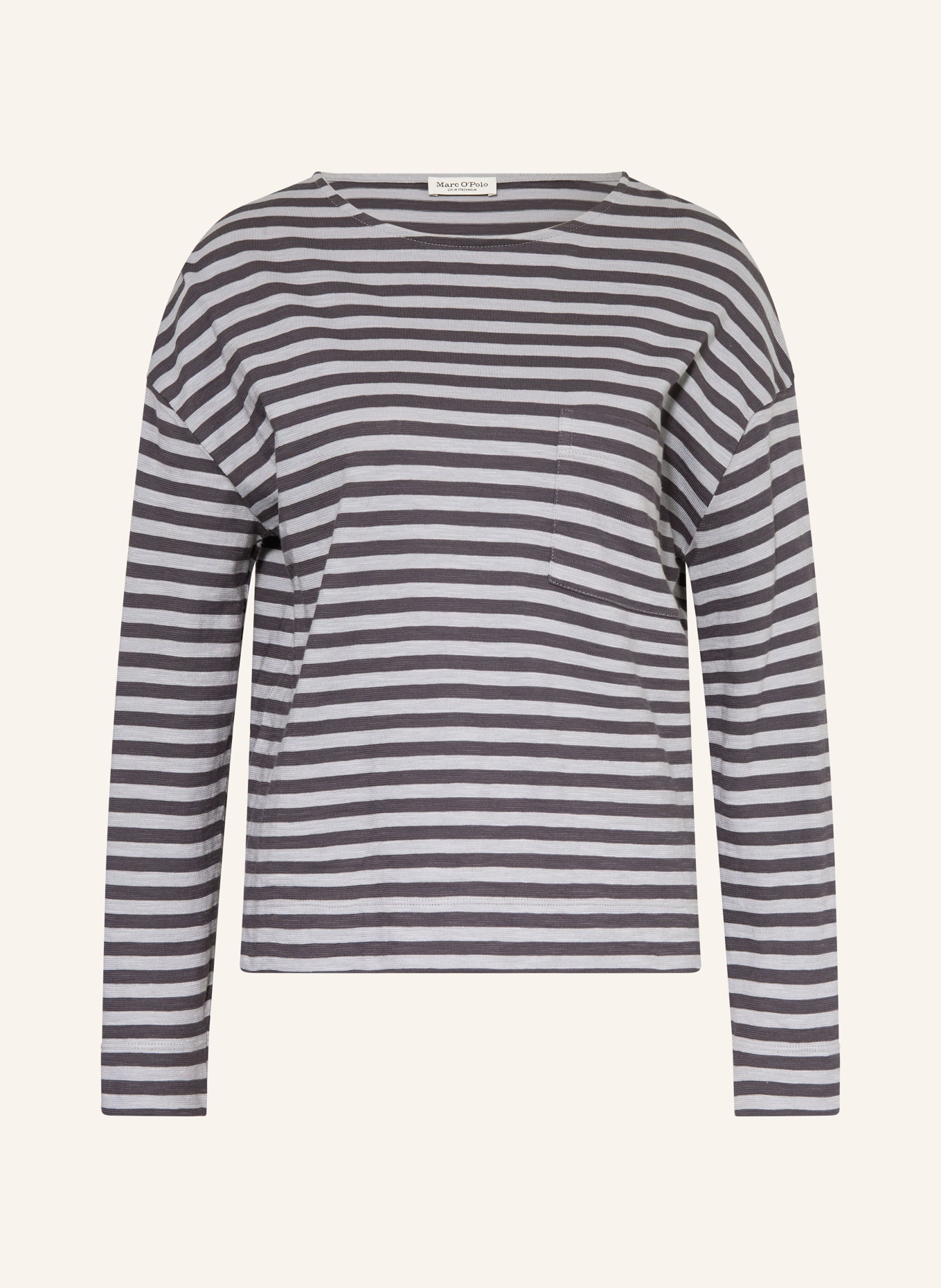 Marc O'Polo svetr: ŠEDÁ / TMAVĚ ŠEDÁ