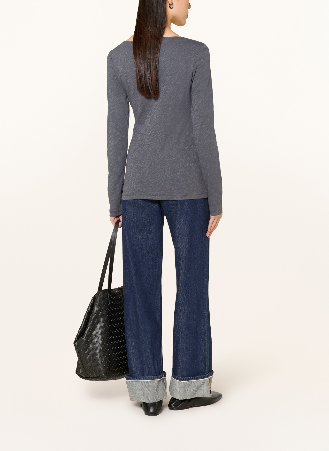 Marc O'Polo Dlouhé rukávy: TMAVĚ ŠEDÁ