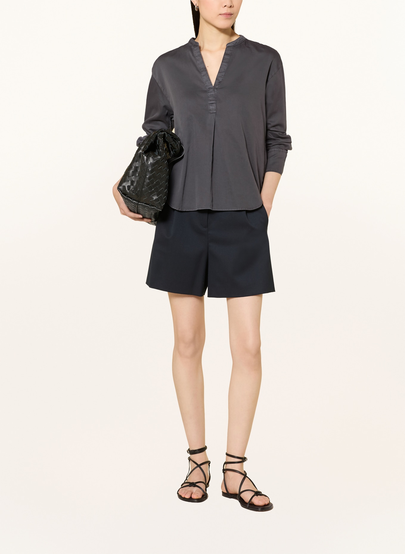 Marc O'Polo blouse shirt: DARK GRAY