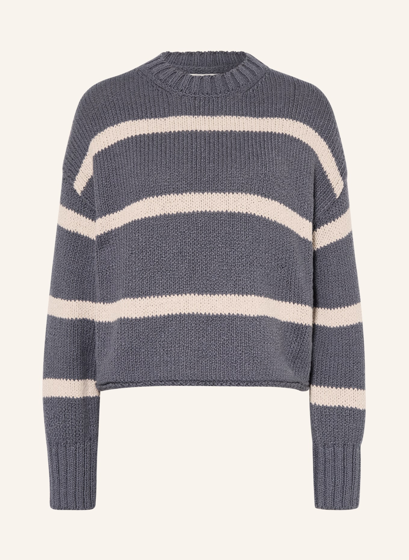 Marc O'Polo svetr: ČERNOŠEDÁ / BÉŽOVÁ