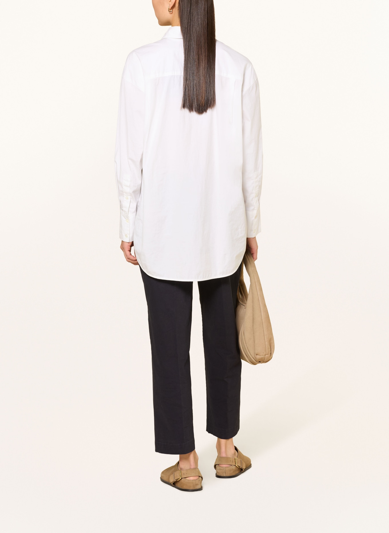 Marc O'Polo Kalhoty Marlene MEA STRAIGHT: TMAVĚ MODRÁ