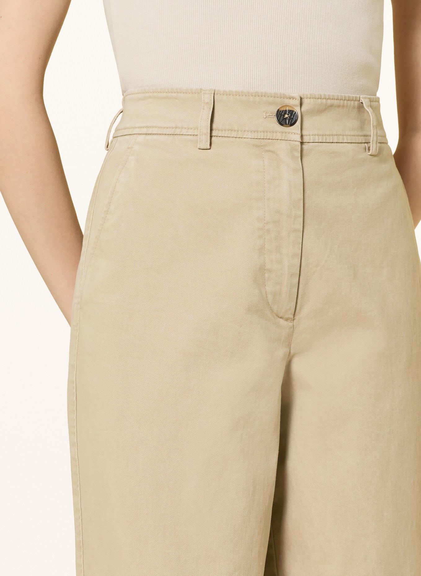 Marc O'Polo Kalhoty MINU BARREL: BÉŽOVÁ