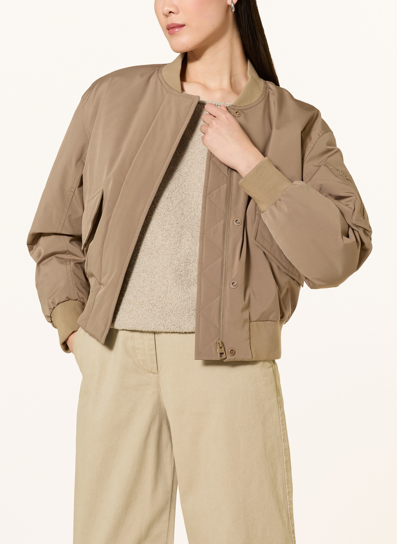 Marc O'Polo Kalhoty MINU BARREL: BÉŽOVÁ