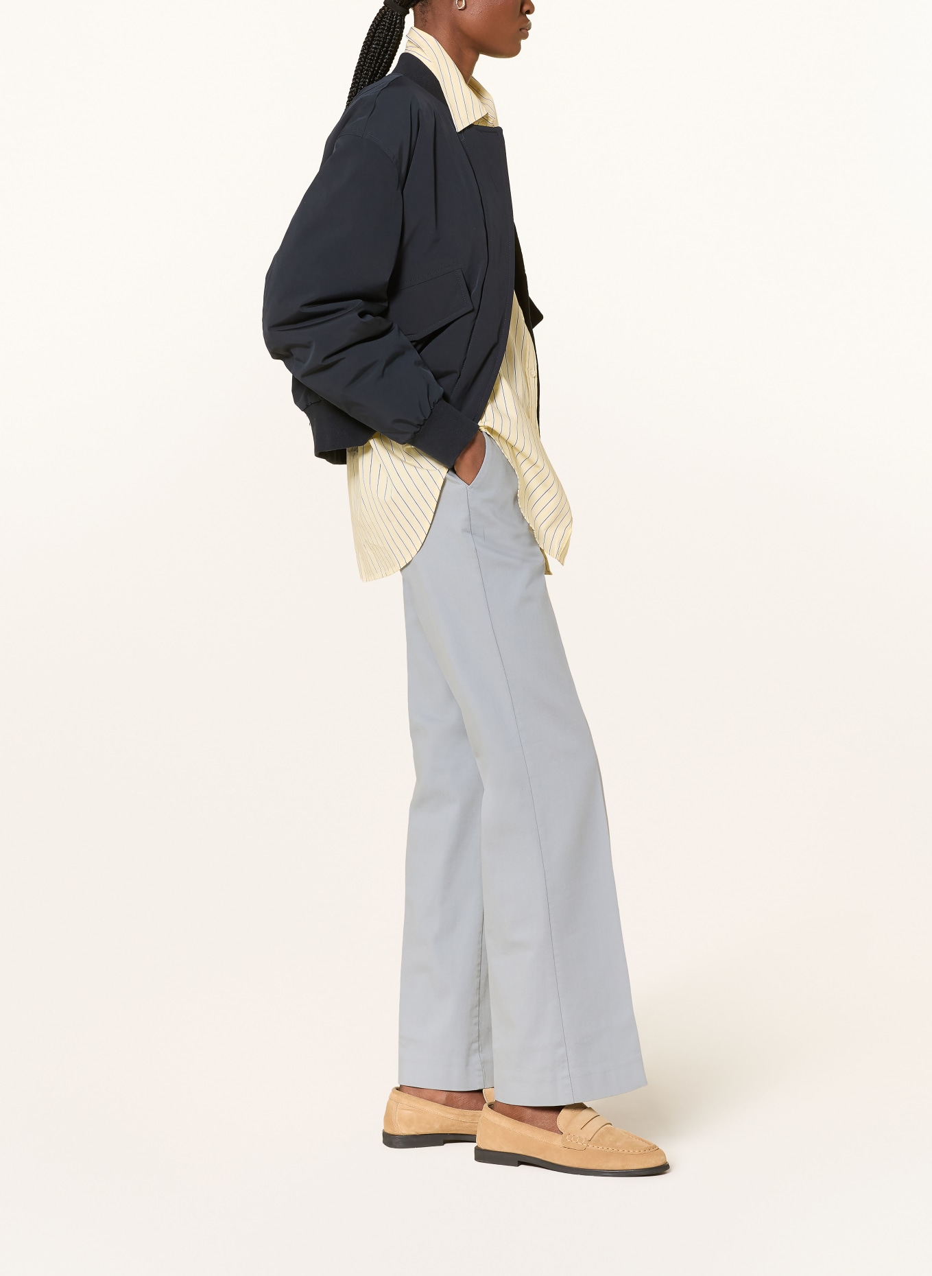 Marc O'Polo kalhoty Marlene: ŠEDÁ