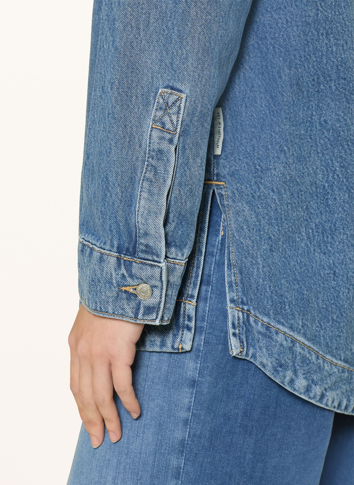 Marc O'Polo bluzka jeansowa: NIEBIESKI