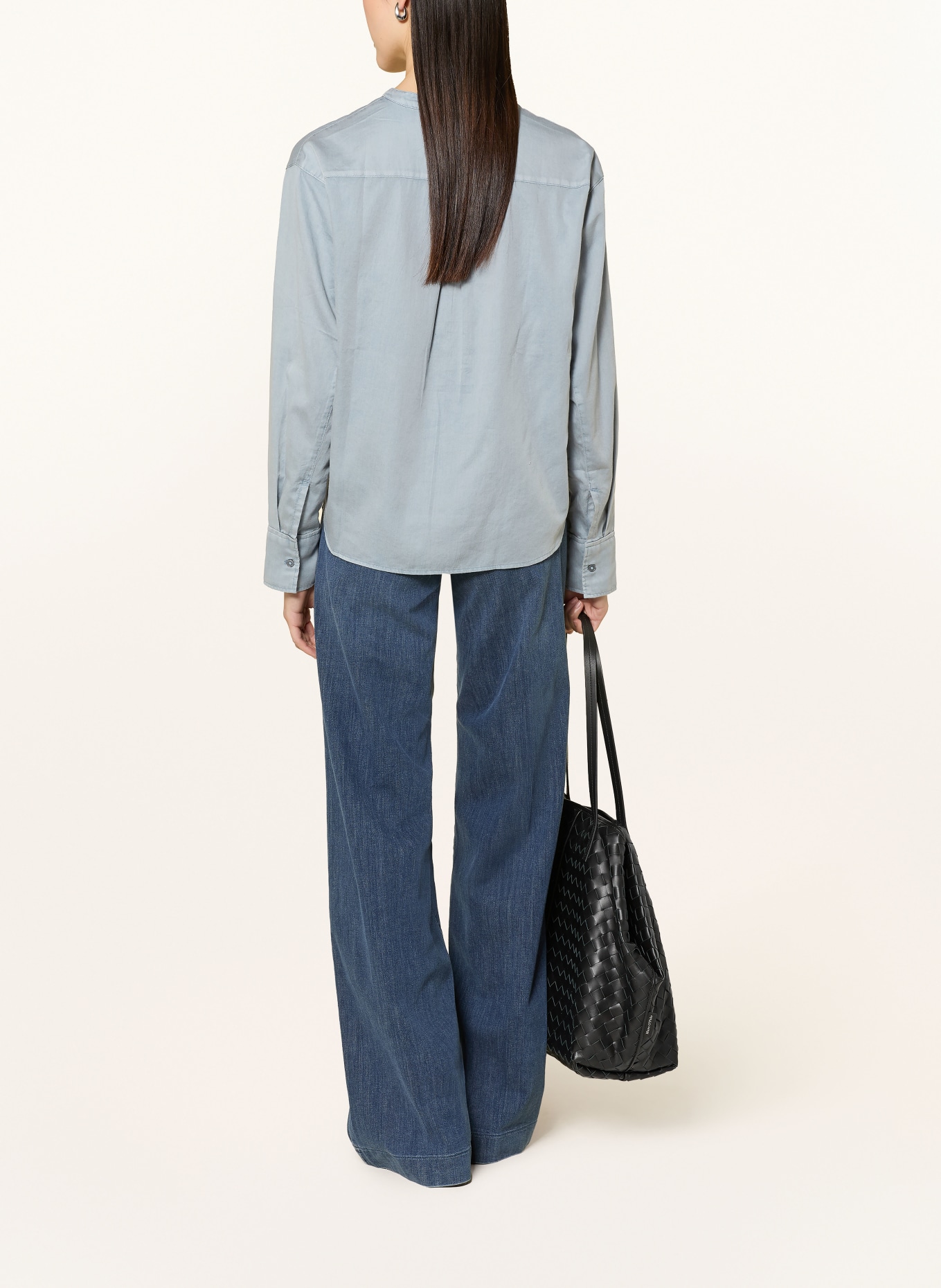 Marc O'Polo blouse shirt: BLUE GRAY