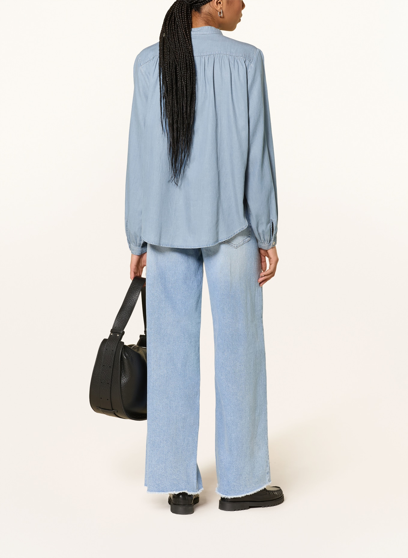 Marc O'Polo Blůza v džínovém stylu: TMAVĚ MODRÁ