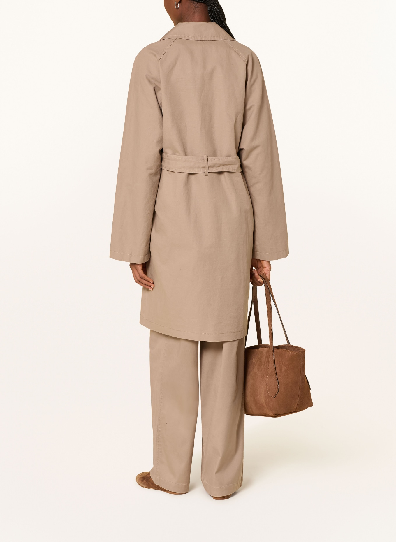 Marc O'Polo Trench-coat en lin: BEIGE