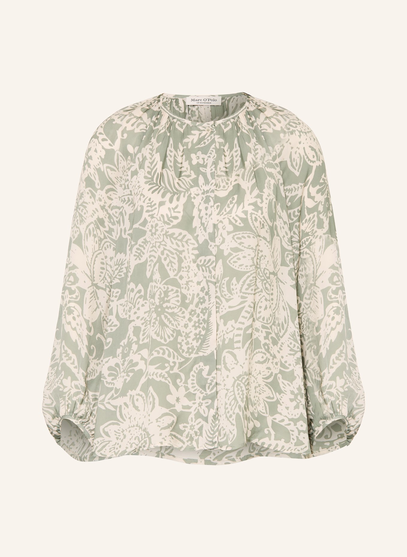 Marc O'Polo blouse: LIGHT GREEN / CREAM