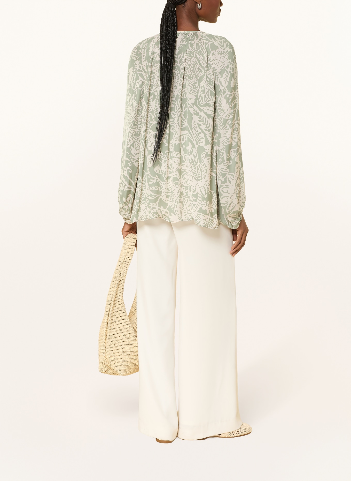 Marc O'Polo blouse: LIGHT GREEN / CREAM