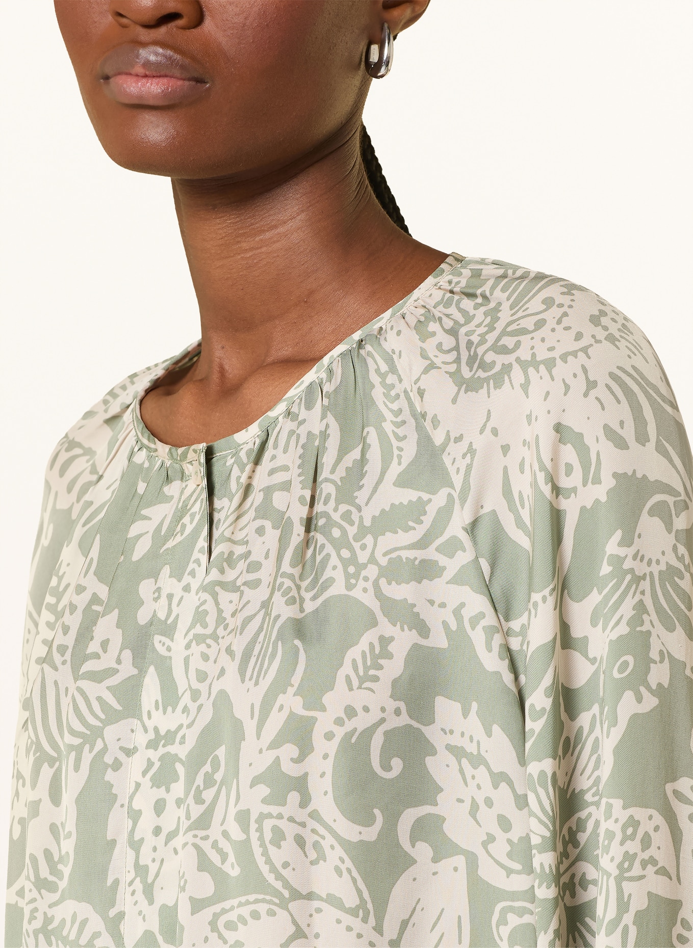 Marc O'Polo blouse: LIGHT GREEN / CREAM