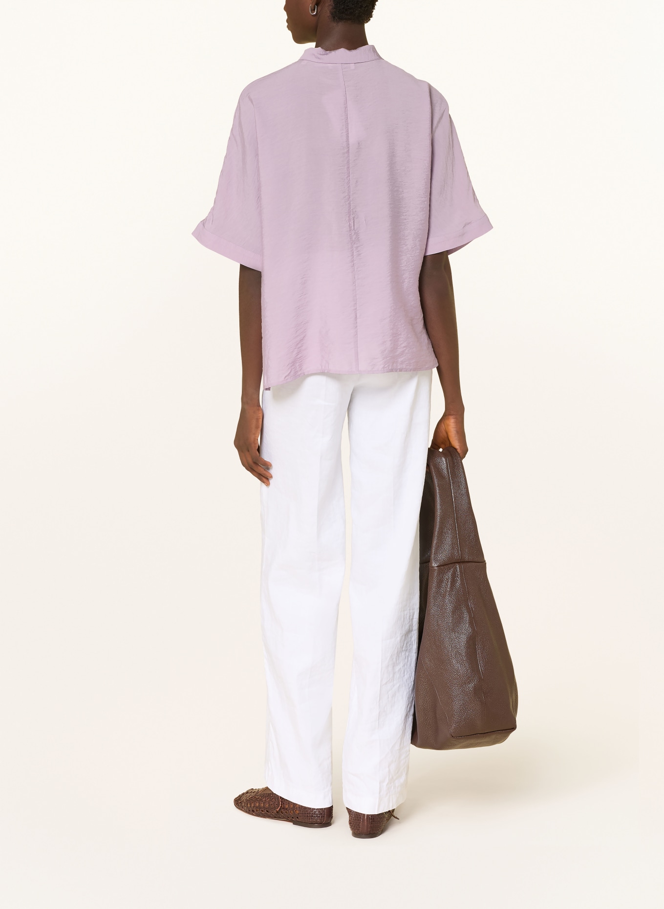 Marc O'Polo bluzka z kołnierzykiem: JASNOFIOLETOWY