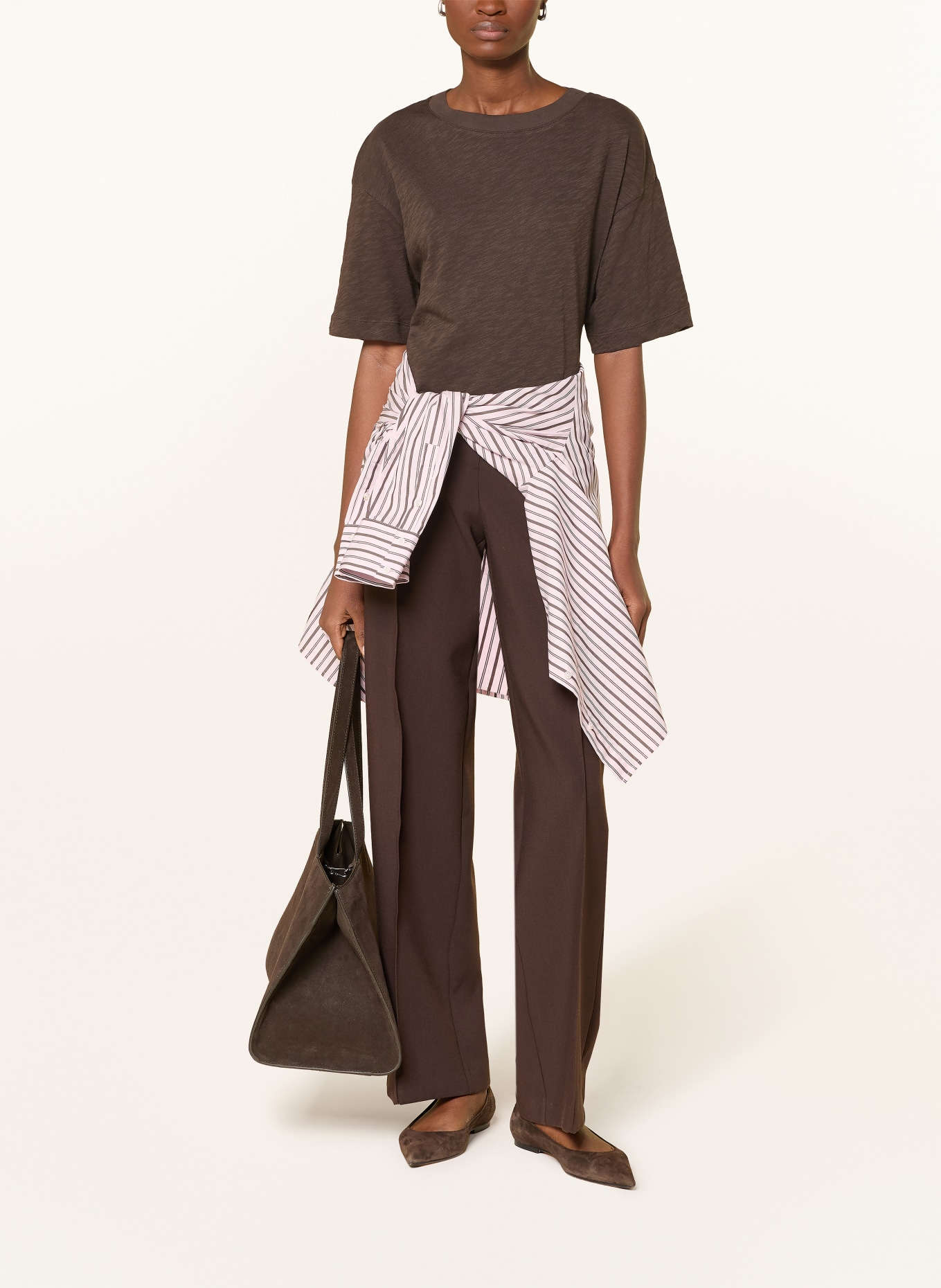 Marc O'Polo T-Shirt: DUNKELBRAUN