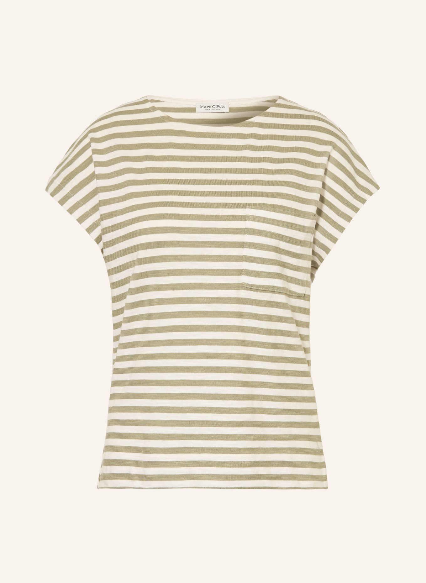 Marc O'Polo T-Shirt: HELLGRÜN / KHAKI