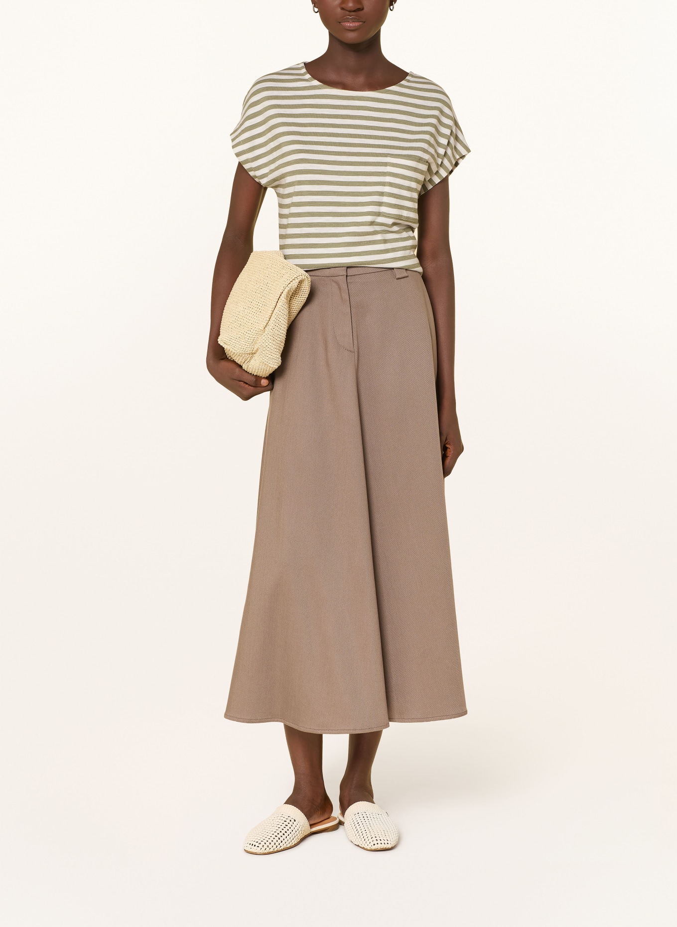 Marc O'Polo T-Shirt: HELLGRÜN / KHAKI