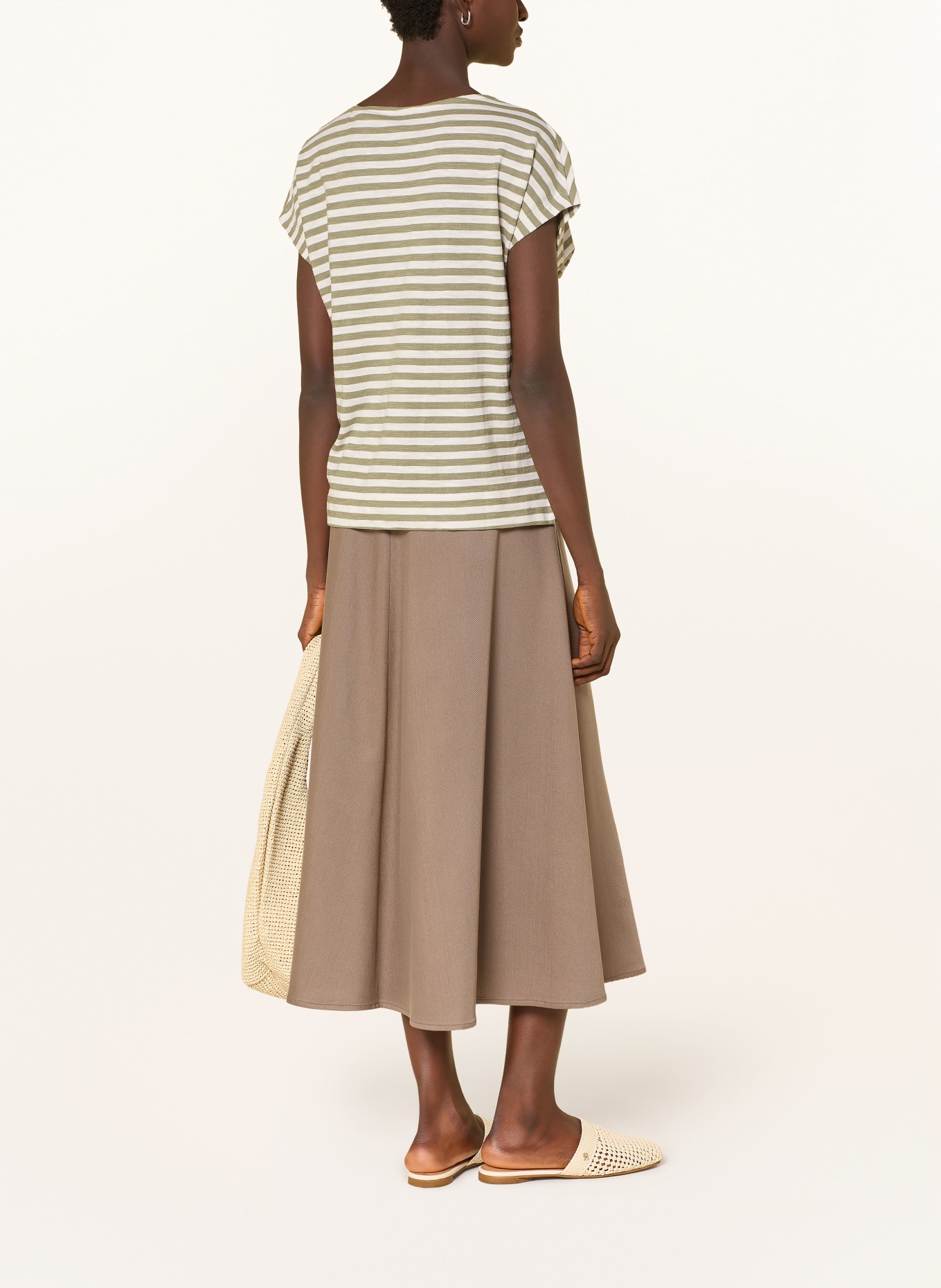 Marc O'Polo T-Shirt: HELLGRÜN / KHAKI