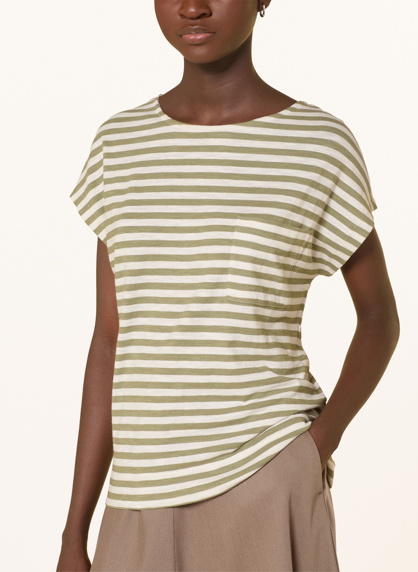 Marc O'Polo T-Shirt: HELLGRÜN / KHAKI