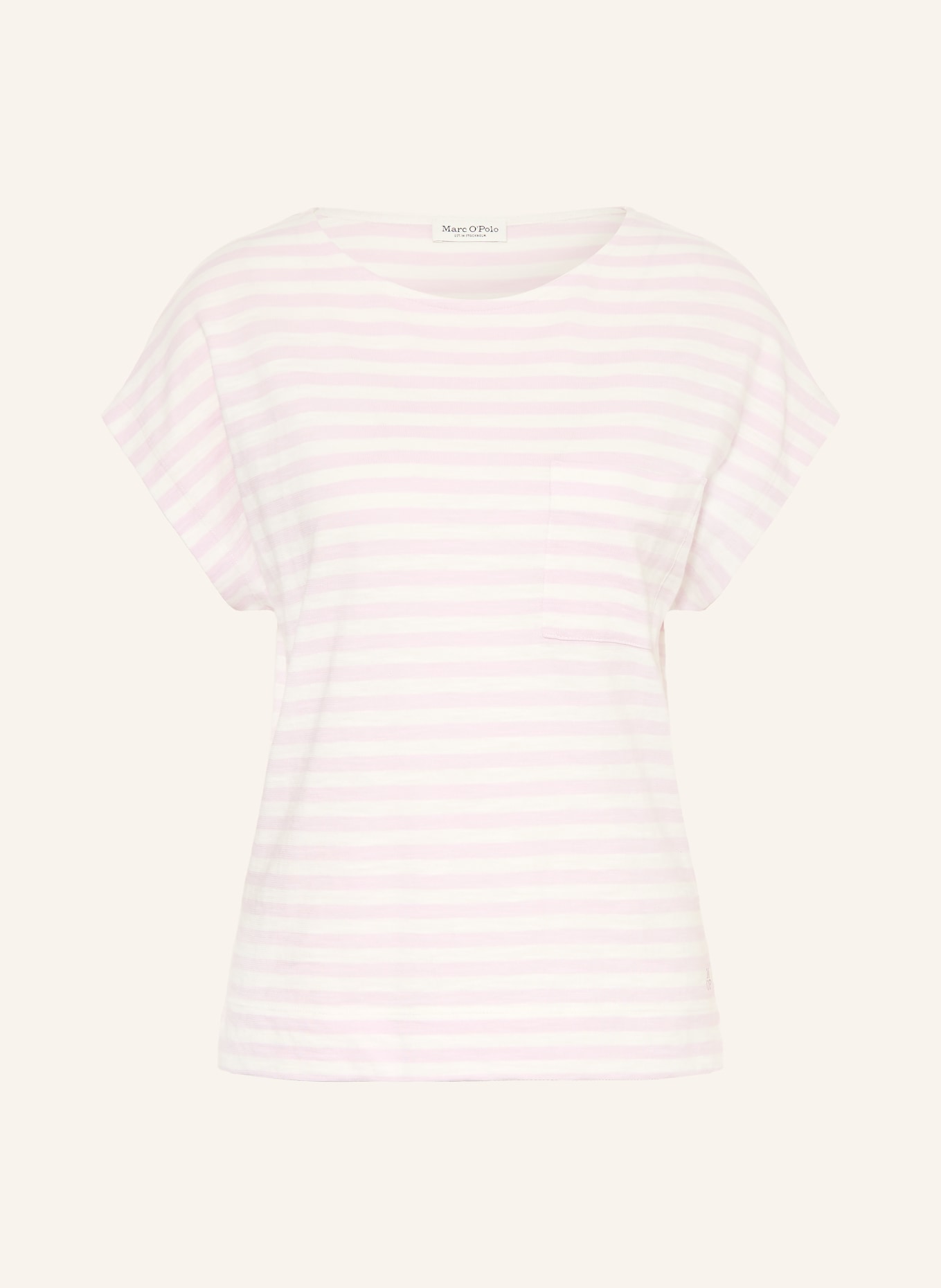 Marc O'Polo T-shirt: PINK / WHITE