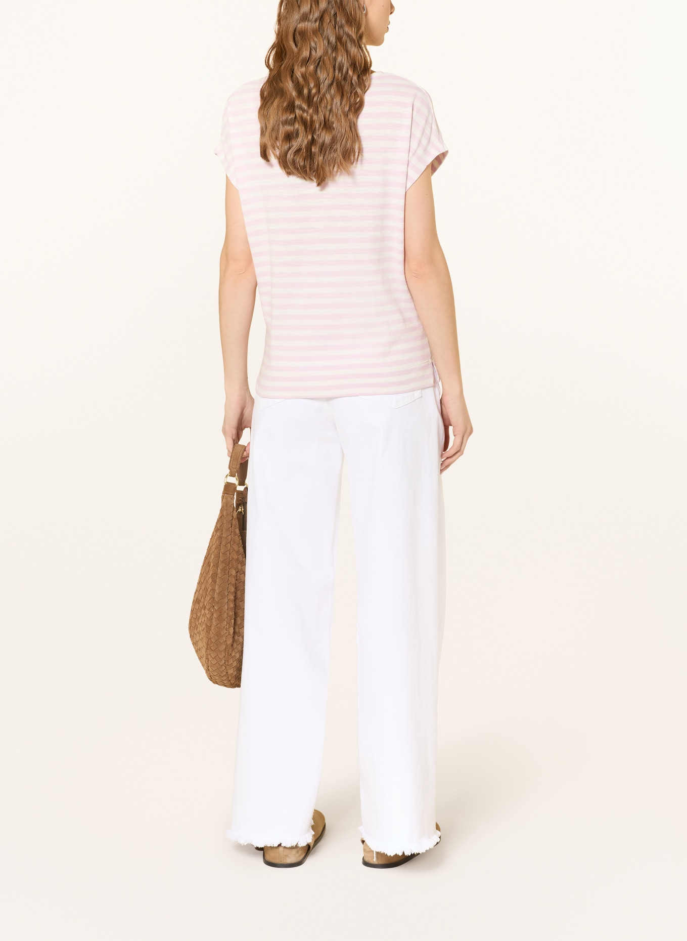 Marc O'Polo T-shirt: PINK / WHITE