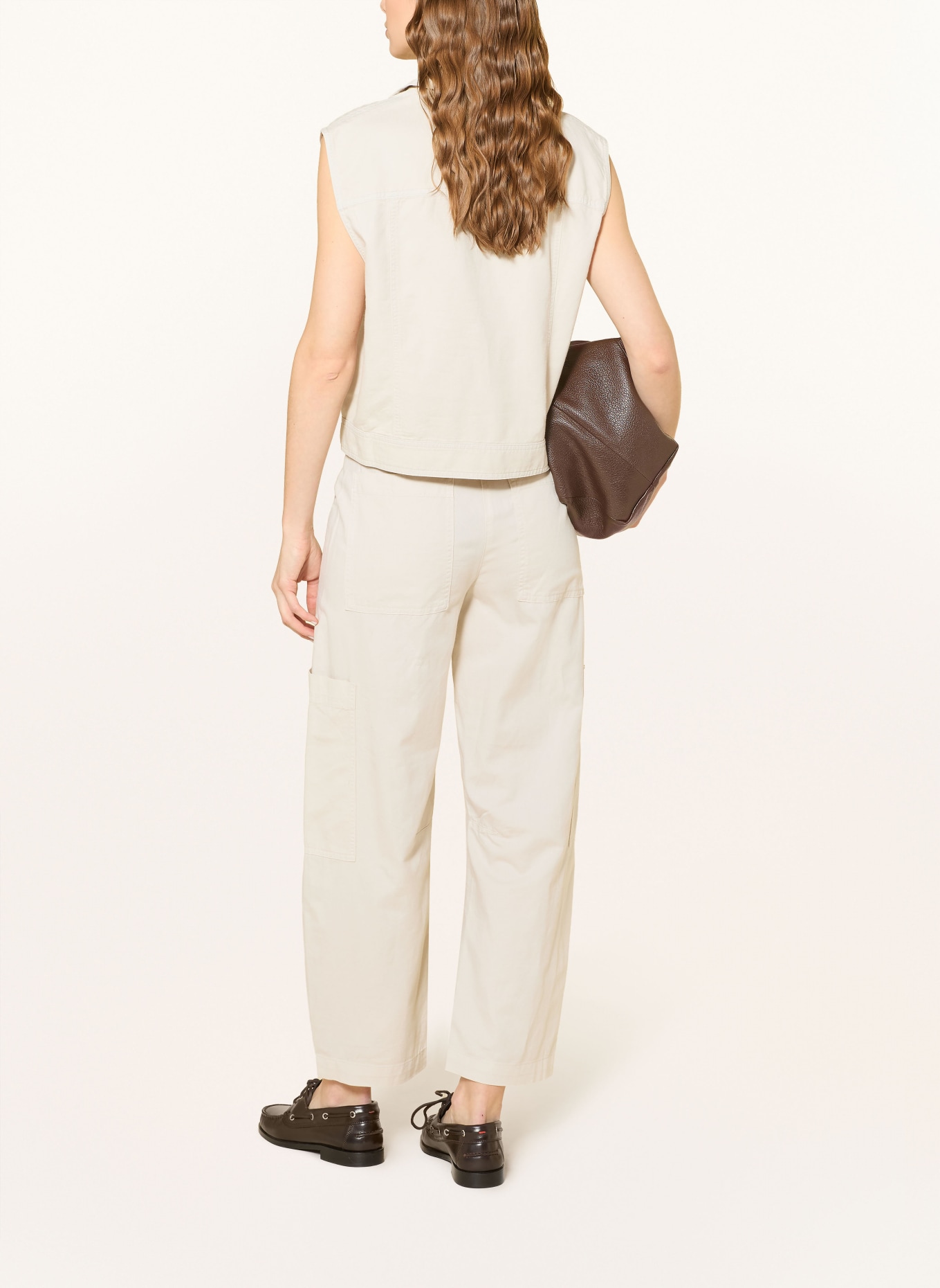 Marc O'Polo cargo pants: ECRU