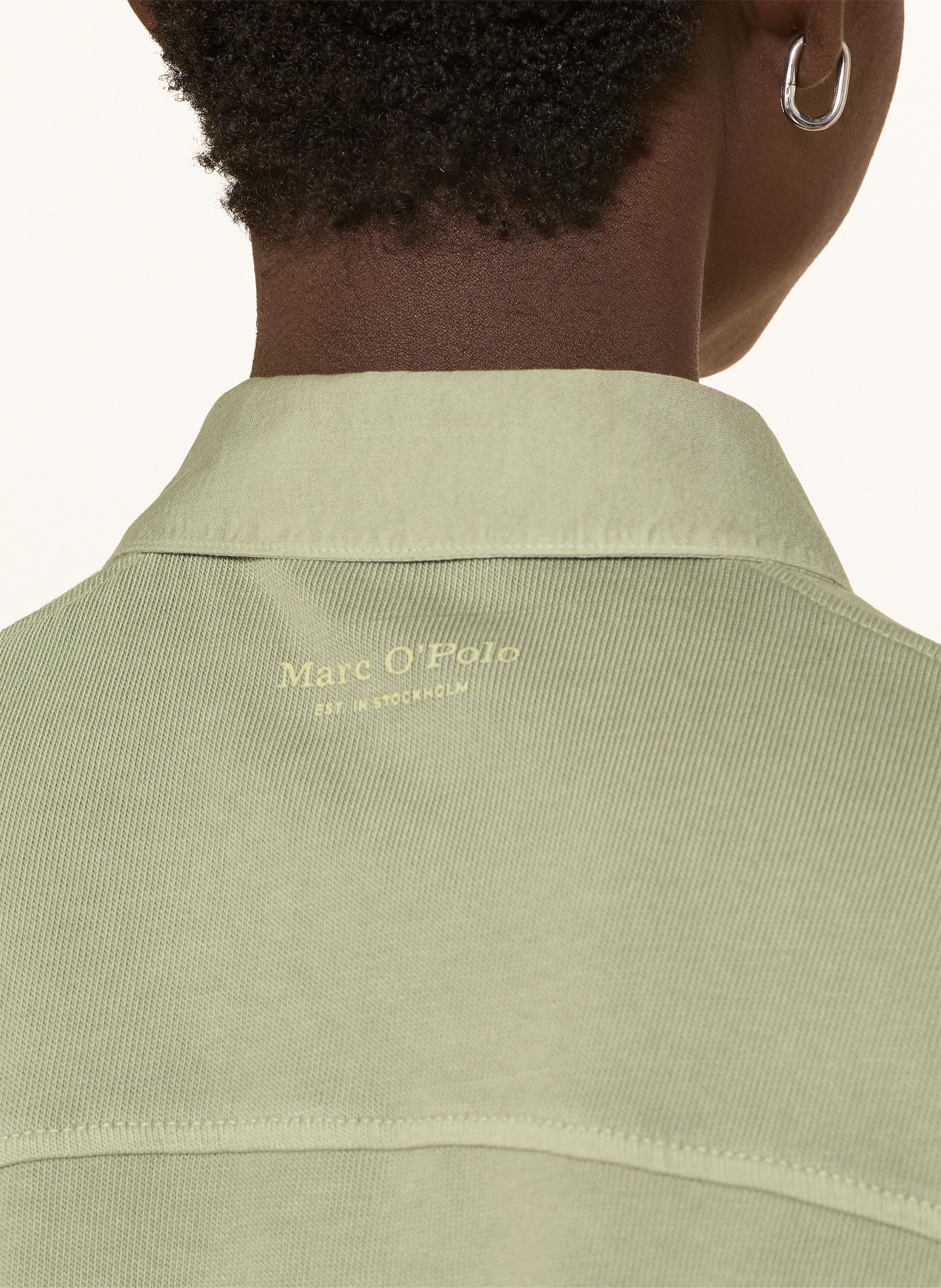Marc O'Polo knitted polo shirt: LIGHT GREEN