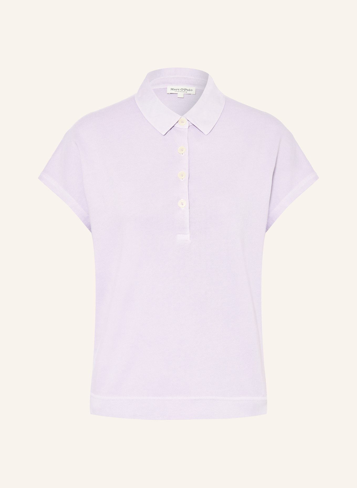 Marc O'Polo knitted polo shirt: LIGHT PURPLE