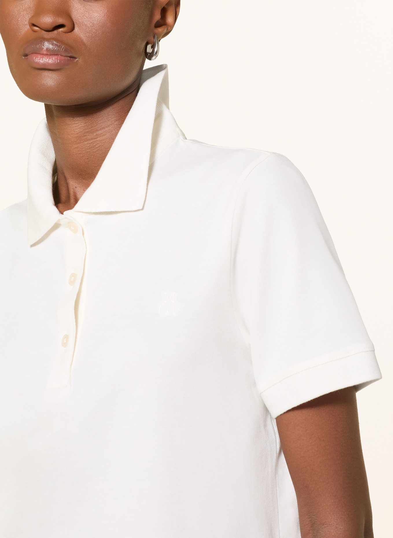 Marc O'Polo knitted polo shirt: WHITE