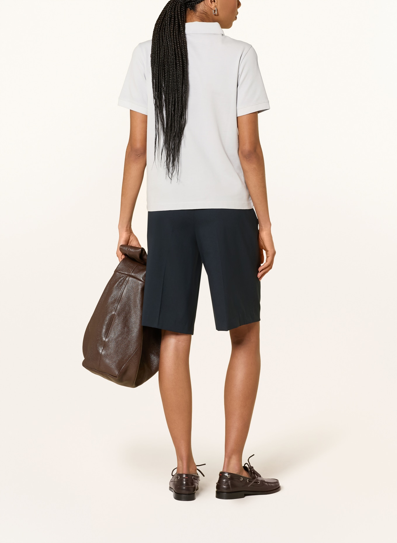 Marc O'Polo Pletené polo tričko: TMAVĚ MODRÁ