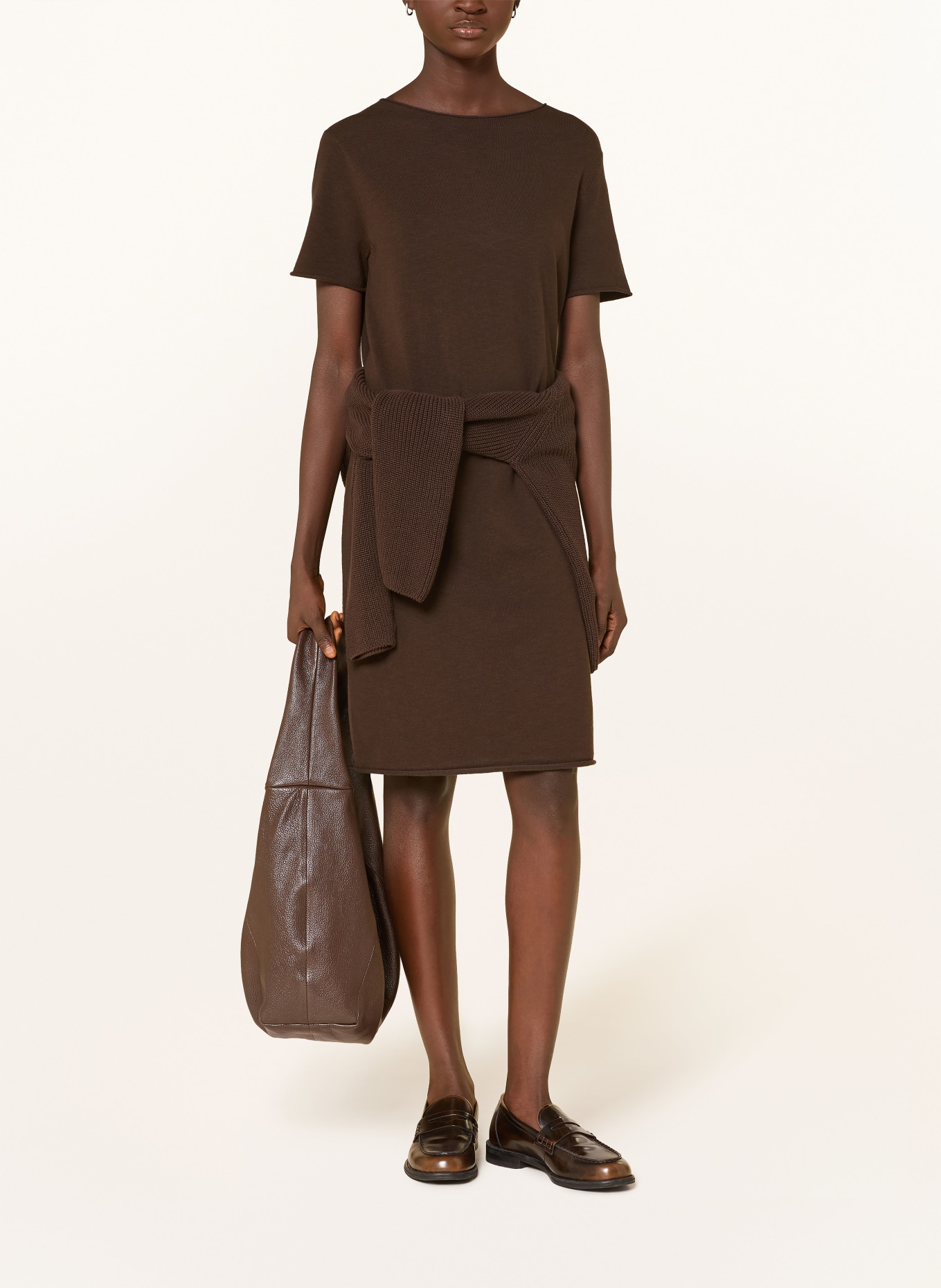 Marc O'Polo knit dress: DARK BROWN