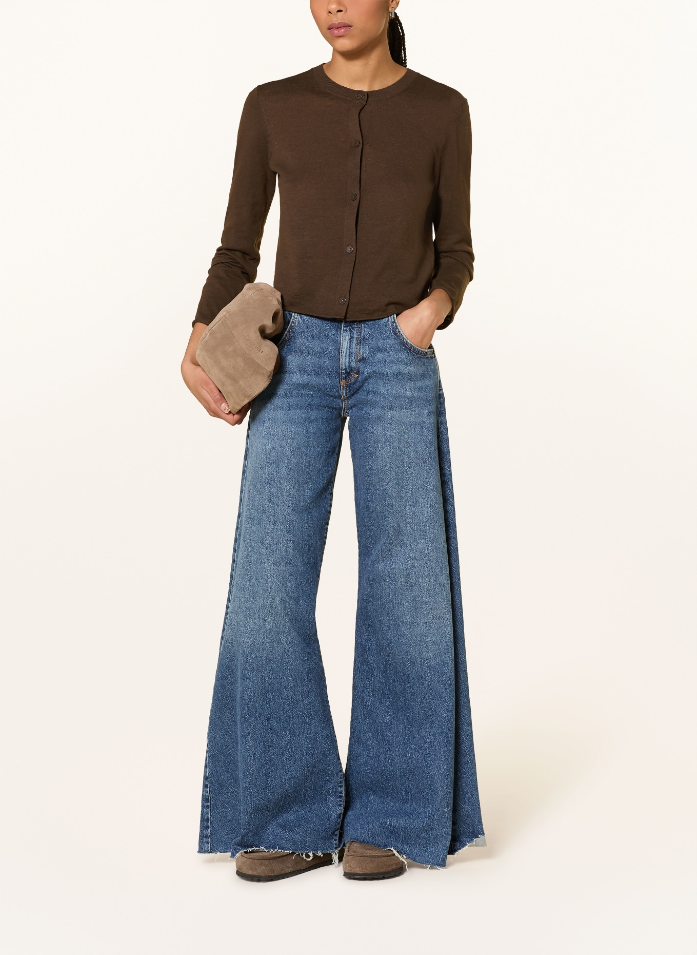 Marc O'Polo cardigan: DARK BROWN